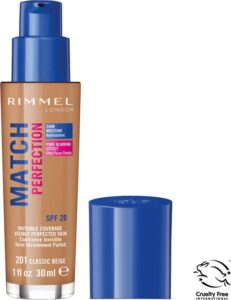 Rimmel London Match Perfection Foundation 201 Classic Beige - Afbeelding 6