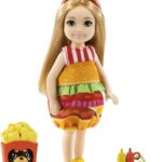 Barbie Club Chelsea - Meisje met Hamburger Jurkje - 15 cm - Minipop