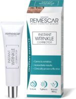 Remescar Instant Rimpel Corrector - Anti Rimpel Crème voor vrouwen en mannen, Anti Aging en Anti Rimpel voor vermindering van rimpels en fijne lijntjes, om veroudering te vertragen en is eenvoudig te combineren met make up, 8 ml voor 180 applicaties