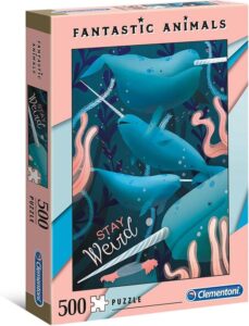 Clementoni Legpuzzel - Fantastic Animals - Narwal - 500 Stukjes, puzzel volwassenen - Afbeelding 3