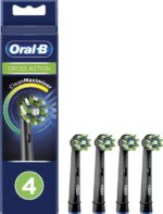Oral-B CrossAction - Met CleanMaximiser-technologie - Opzetborstels - Zwart - 4stuks