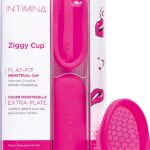 Intimina Ziggy Cup – extra dunne herbruikbare menstruatiecup met plat design
