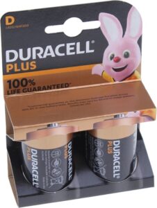Duracell Plus Alkaline D batterijen - 2 stuks