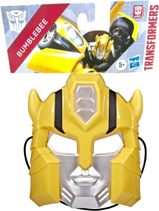 550x729 Transformers Bumblebee kindermasker - 25 cm - Geel - Afbeelding 1