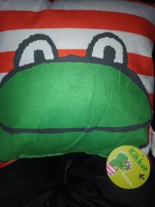 Sierkussen kikker en vriendjes