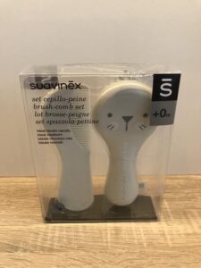 Set of combs/brushes Suavinex White (2 Pieces)