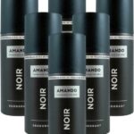 Amando Deodorant Spray Noir - 6 x 150 ml