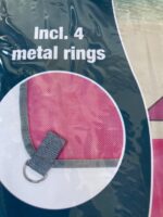 Zand- vrije rose strand mat 200 x 150 cm incl. 4 metalen ringen. | Strandlaken - Afbeelding 2