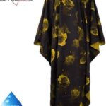 Kappersmantel - Kapmantel volwassenen - Kappersschort Waterdicht - Zwart/Geel