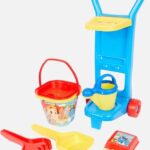 Strand speelgoed trolley jongens - Buitenspeelgoed - verjaardag cadeau -Zandbak - Buitenspelen - Strand - Peuter - Kleuter Merk: wader & een gelukkige zomer voor kinderen