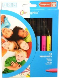 Bruynzeel neon points viltstiften