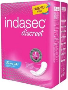 Incontinence Sanitary Pads Discreet Indasec 24 Uds - Afbeelding 2