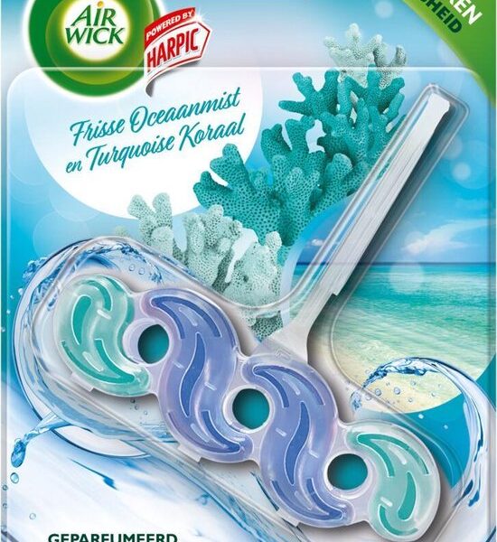 Airwick Frisse Oceaanmist & Turquoise Koraal Toiletblok
