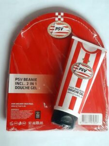 PSV beanie met douchegel 2 in 1 - PSV muts met douchegel