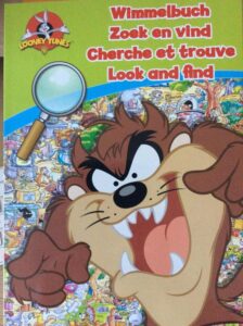 Looney Tunes zoekboek : Zoek en Vind (kartonnen bladzijdes) Taz , Daffy Duck, Tasmanian Devil, Bugs Bunny