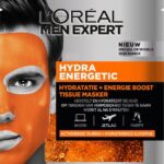 L’Oréal Paris Men Expert Hydra Energetic Hydratatie Gezichtsmasker - 1 stuk - Anti-vermoeidheid