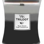 WoodWick Hourglass Medium Trilogy Geurkaars - Warm Woods