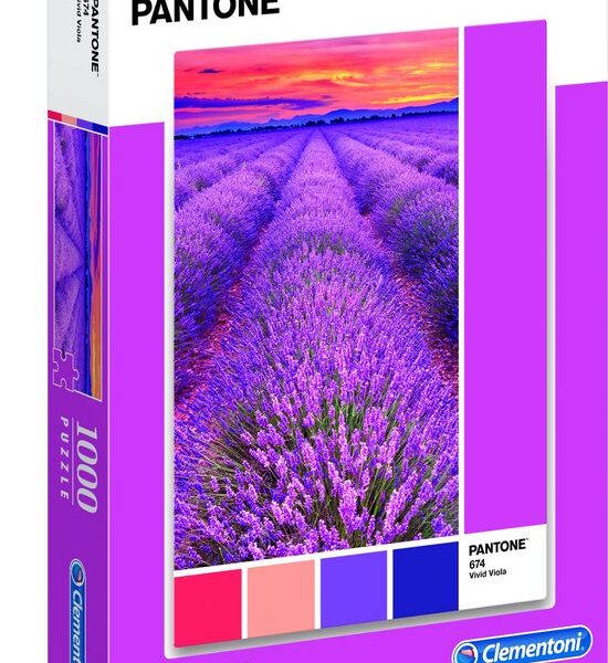 Clementoni Legpuzzel - Pantone Puzzle Collectie - Vivid Viola - 1000 stukjes, puzzel volwassenen