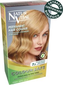 Coloursafe Permanent Hair Color By Natur Vital #7.3-golden Blonde - Afbeelding 2