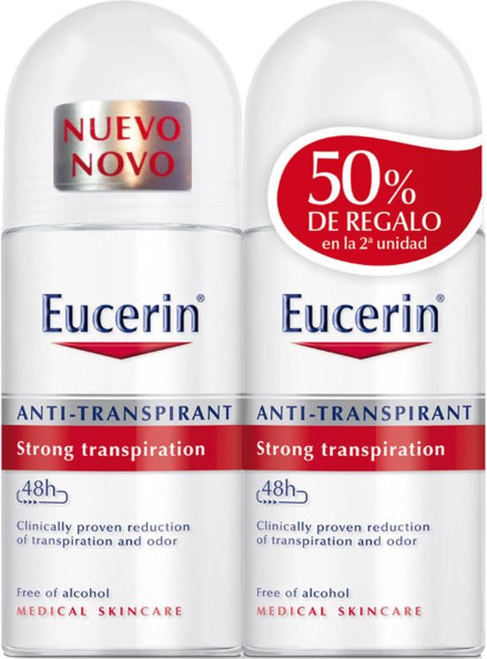 550x744-7 Eucerin Anti-Transpirant Deodorant Roll-On 2x50ml - Afbeelding 1