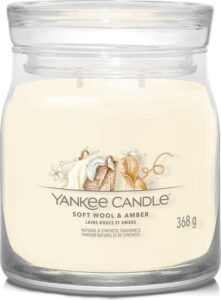 Yankee Candle - Soft Wool & Amber Signature Medium Jar - Afbeelding 2