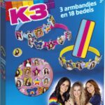 K3 Totum schuif armbandjes maken - knutselset 21 delig meisjes