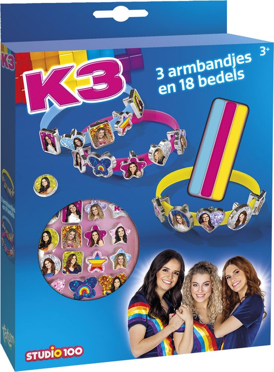 550x747-9 K3 Totum schuif armbandjes maken - knutselset 21 delig meisjes - Afbeelding 1