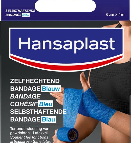 Hansaplast Zelfhechtend Sportbandage Blauw One size - 6 cm x 4 m