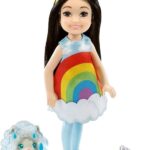 Barbie Club Chelsea - Meisje met Regenboog Jurkje - 15 cm - Minipop