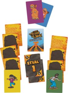 kaartspel Goliath - De vloer is lava - spel met kaarten - steel en stapel om aan de lava te ontsnappen - Afbeelding 2