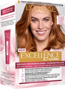 L’Oréal Paris Excellence Crème Haarverf - 7.43 Koper Goudblond - Afbeelding 2
