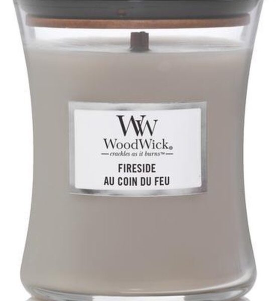 WoodWick Hourglass Medium Geurkaars - Fireside