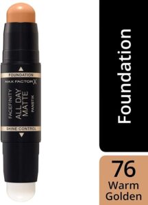 Max Factor Foundation Stick Facefinity All Day Matte Panstik 76 Warm Golden - Afbeelding 4