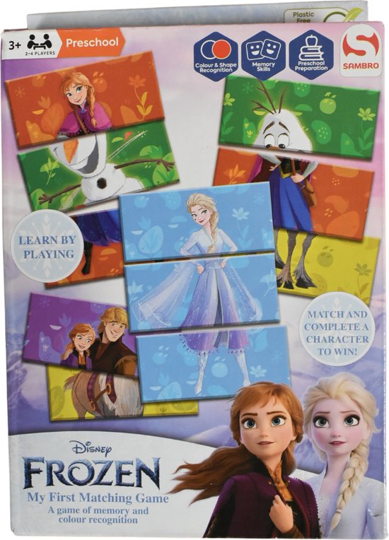 550x764 Disney Frozen - Mijn Eerste Passpel Match met 18 kaarten 6 Frozen Karakters - 3+ - Afbeelding 1
