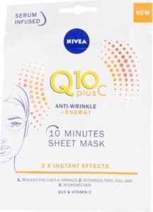 Q10 + Vitamin C Anti-wrinkle + Energizing Facial Mask By Nivea 10 G