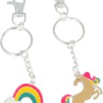 Inca Llaveros Unicornio-arcoiris Bff Set 2 Pcs