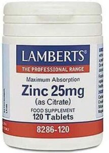 Voedingssupplement Lamberts Zinkcitraat 120 Stuks - Afbeelding 2