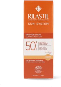 Zonnebrandcrème met Kleur Rilastil Sun System Spf 50+ (50 ml) - Afbeelding 3