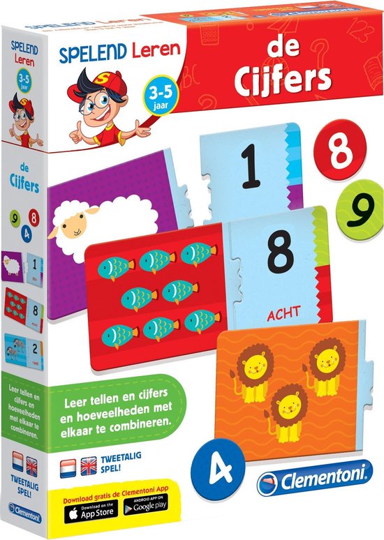 550x774-49 Clementoni - Spelend Leren - de Cijfers - Educatief spel - Afbeelding 1