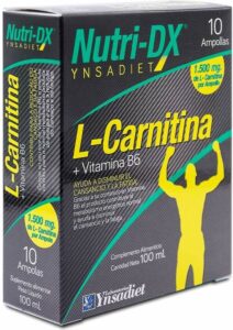 Voedingssupplement Naturtierra Nutri Dx L-carnitine Vitamine B6 (10 uds) - Afbeelding 2