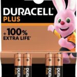 Duracell Alkaline Plus AAA batterij 4 pack