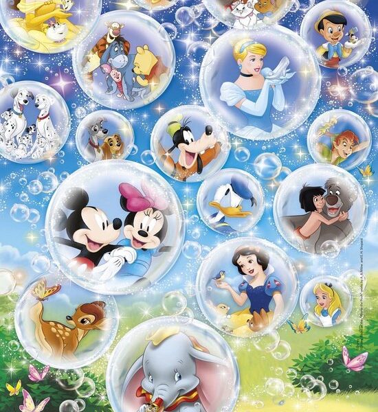 Clementoni - Superkleur puzzels - Standard characters - 60 stukjes - Disney