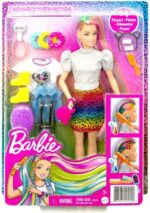 Barbie Leopard Regenbooghaar Barbiepop - Modepop - Afbeelding 8