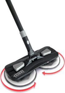 Shine Cyclonische Mop - Roterende dweil voor vloeren en ramen - Inclusief wasbare pads