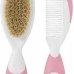 Chicco Borstel En Kam Junior Wit/roze 2-delig