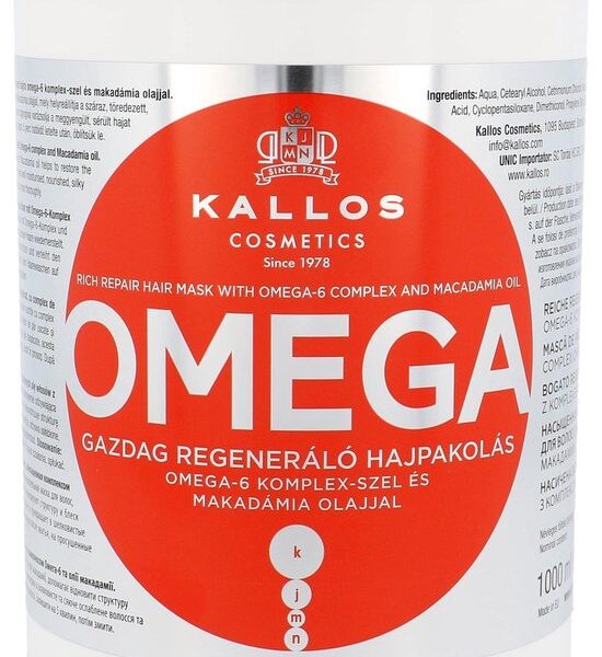 Herstellend Haar Masker Kallos Cosmetics Omega (1 L)