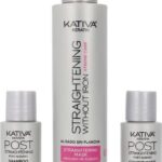 Haarstijlbehandeling Keratin Anti-frizz Xtrem Care Kativa (3 pcs) Beschadigd haar