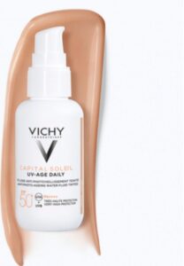 Vichy Capital Soleil UV-Age Daily SPF50+ Getint 40ml - dagelijkse zonnebescherming voor het gezicht