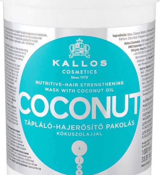 Voedend Haarmasker Kallos Cosmetics Coconut 1 L