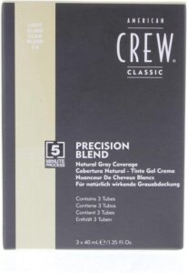 American Crew Precision Blend Lote Cream Number 7/8 Gel Set, Light - Pack of 3 - Afbeelding 3
